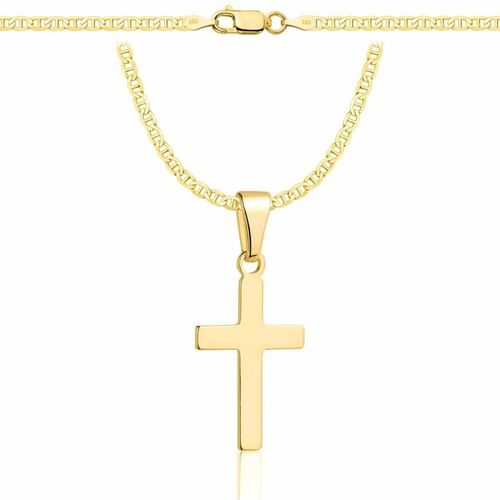 ZŁOTY ŁAŃCUSZEK NA CHRZCINY GUCCI Z KRZYŻYKIEM PR 585 925 + GRAWER GRATIS na Arena.pl