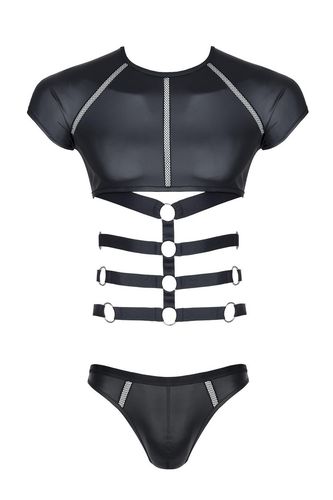 Męski Komplet ,Stringi Z Ozdobną Taśmą Z Przodu M na Arena.pl