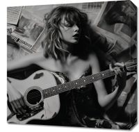 Obraz 50x50cm Młoda Gitarzystka