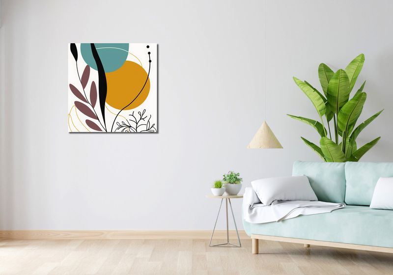 Obraz 70x70cm Akwarelowe Przebudzenie zdjęcie 2