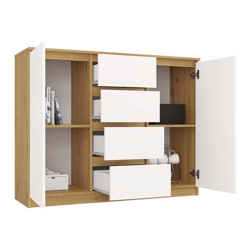 Komoda Malwa 2D4S 120 DĄB ARTISAN BIEL na Arena.pl