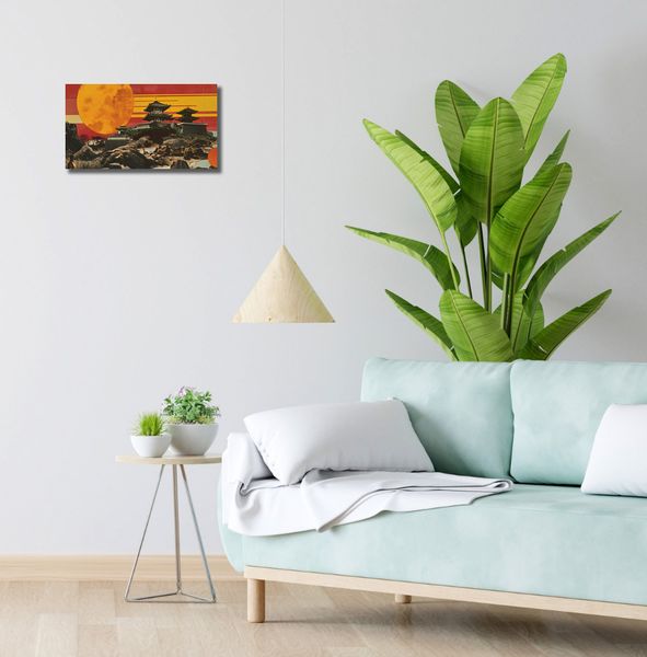 Obraz 40x20cm Krajobrazy Czerwonego Słońca zdjęcie 2