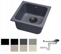 ZLEW ZLEWOZMYWAK GRANIT 8 kolorów 40x40 + SYFON