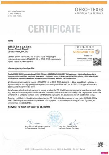 Suchy Basen z Kulkami 90x40 200 piłek bez BPA - basenik z piłeczkami WELOX na Arena.pl