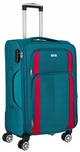 Walizka miękka na 4 kółkach ŚREDNIA pojemna solidna bagaż PETERSON na Arena.pl