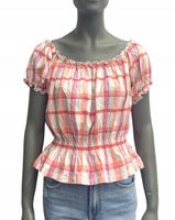 NEW LOOK AOP CHECK MILKMAID ROZMIAR 46