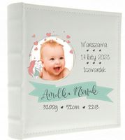 ALBUM WKLEJANY NA ZDJĘCIA 500 zdjęć Metryczka Imię