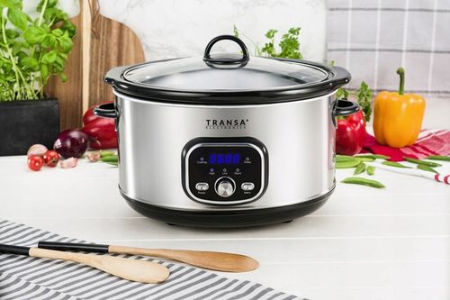 WOLNOWAR Garnek ceramiczny z PROGRAMATOREM SlowCooker TRANSA 4,5L 280W na Arena.pl