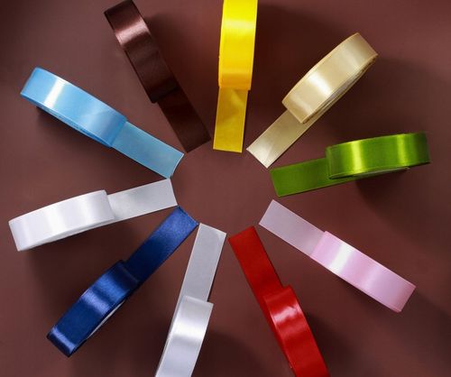 Tasiemki satynowe ZESTAW 10 rolek wstążki 25 mm na Arena.pl