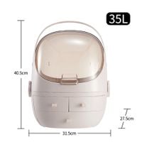 Toaletka Na Przybory Do Makijażu- Organizer  Wielofunkcyjny Różowy XL L