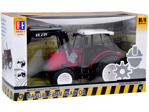 CZERWONY TRAKTOR Z RUCHOMYM RAMIENIEMDUZYMI KOŁAMI na Arena.pl