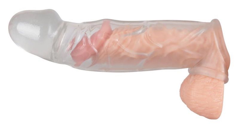 Crystal Clear Penis Sleeve Wit zdjęcie 8