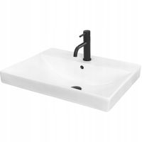 UMYWALKA WPUSZCZANA CERAMICZNA BIAŁA PROSOTKĄTNA REA MANDY 60