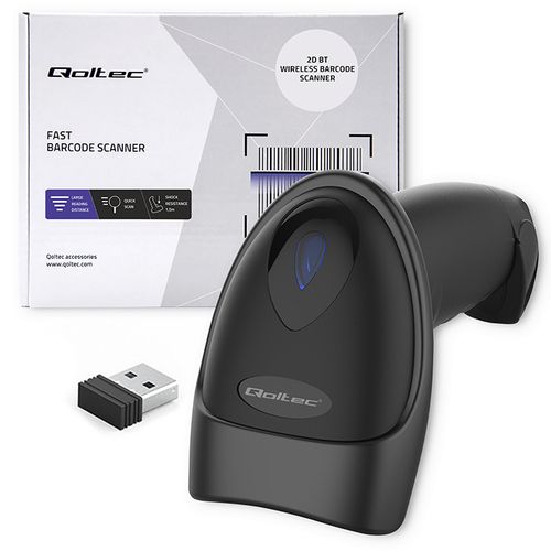Qoltec Skaner czytnik kodów kreskowych i QR | 1D 2D | USB  | Bluetooth na Arena.pl