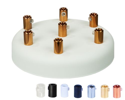 PODSUFITKA BIAŁA MASKOWNICA Z MIEDZIĄ 7 otworów 135mm na Arena.pl