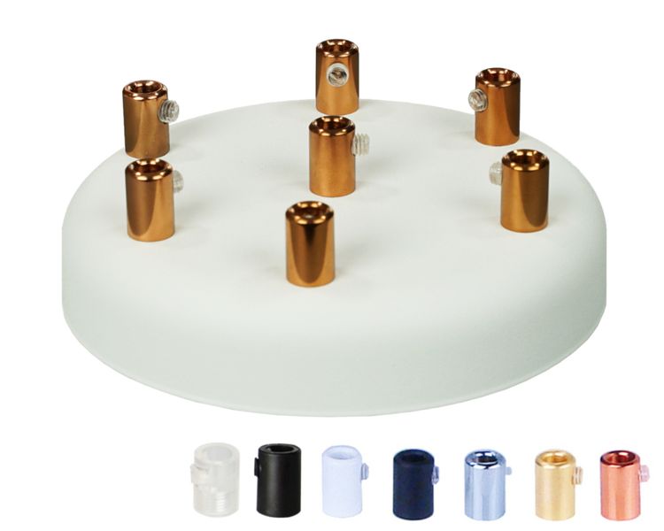 PODSUFITKA BIAŁA MASKOWNICA Z MIEDZIĄ 7 otworów 135mm zdjęcie 3