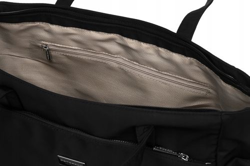 Torba shopper bag torebka damska pojemna na ramię miejska czarna PETERSON na Arena.pl