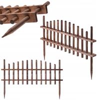 KADAX Płotek Ogrodowy Drewniany Palisada 85cm