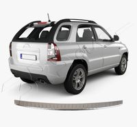 KIA SPORTAGE 2016-2018 - Listwa Czarna ABS Nakładka na Zderzak Tylni Tył