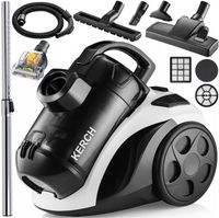 ODKURZACZ CYKLONOWY BEZWORKOWY KERCH XTREME 3999W 2L +TURBOSZCZOTKA