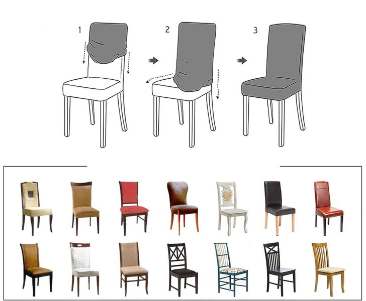 POKROWIEC NA KRZESŁO WELUR PREMIUM AKSAMIT ELASTYCZNY KREMOWY zdjęcie 11