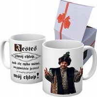 KUBEK JESTEŚ SWÓJ CHŁOP PREZENT DZIEŃ CHŁOPAKA MĘŻCZYZNY FACETA MĘŻA