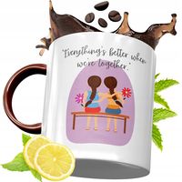 Kubek Bordowy Dla Przyjaciela Na Urodziny Prezent Z Nadrukiem Ze Zdjęciem