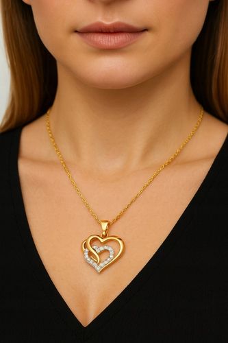 Złoty Łańcuszek 925 Serce Serduszko Naszyjnik Urodziny Prezent Grawer na Arena.pl