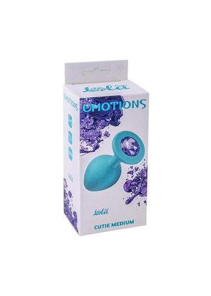 Plug-Anal Plug Emotions Cutie Medium Turquoise Light Purple zdjęcie 1