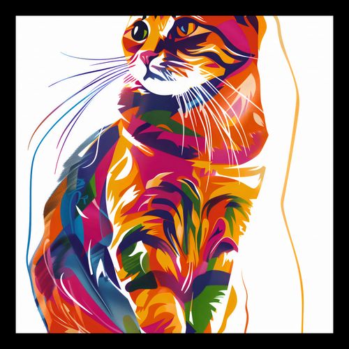 Plakat 20x20cm Nasycony Kot na Arena.pl