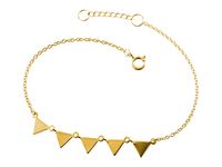 Elegancka pozłacana srebrna bransoletka celebrytka choker trójkąt triangle srebro 925 B0497