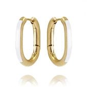 kolczyki ze stali szlachetnej pozłacanej 14k złotem kst2925