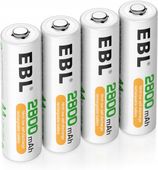 Baterie Ładowalne Akumulatory AA 1,2V 2800mAh NI-MH 8szt. EBL