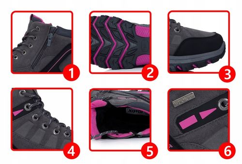 Obuwie Trekkingowe buty zimowe w góry Trapery turystyczne Botki na Arena.pl