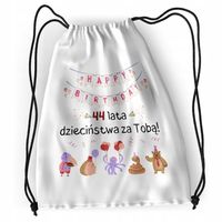 Plecak Urodziny 44 44Te Sportowy Szkolny Worek Z Nadrukiem Ze Zdjęciem
