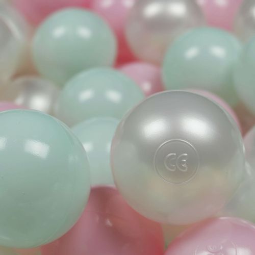Kulki do zabawy ø7cm 500szt perłowe, jasnomiętowe, jasnoróżowe na Arena.pl