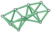 Klocki magnetyczne Geomag Glow Recycled 60el. 60