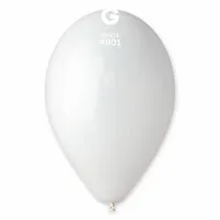Balony pastelowe białe, 26 cm 3 szt.