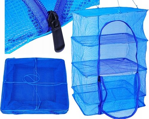 4 warstwowa Składana Siatka Nylonowa do Suszenia Ziol Grzybow Ryb Owoce na Arena.pl