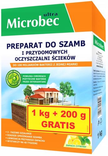BIO MICROBEC Ultra 10 x MOCNIEJSZY BAKTERIE 1,2 kg na Arena.pl