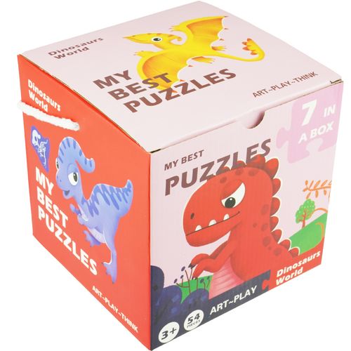 DLA DZIECI DINOZAURY  PUZZLE 7W1 na Arena.pl