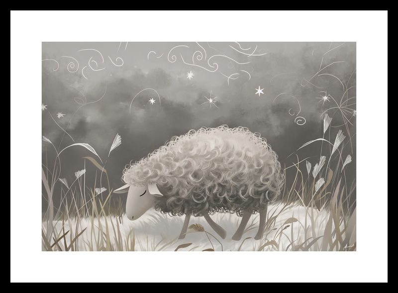 Plakat 30x20cm Bujna Owca zdjęcie 3