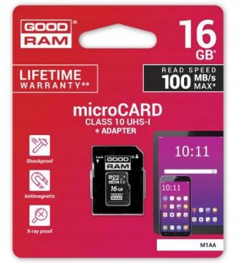 Karta Pamięci 16Gb Microsdhc Goodram Cl10 Uhs 1 na Arena.pl