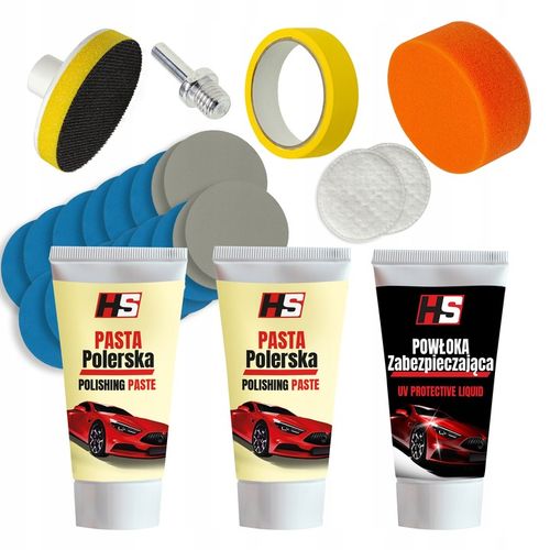 ZESTAW DO REGENERACJI POLEROWANIA LAMP ODNOWY REFLEKTORÓW SAMOCHODOWYCH na Arena.pl