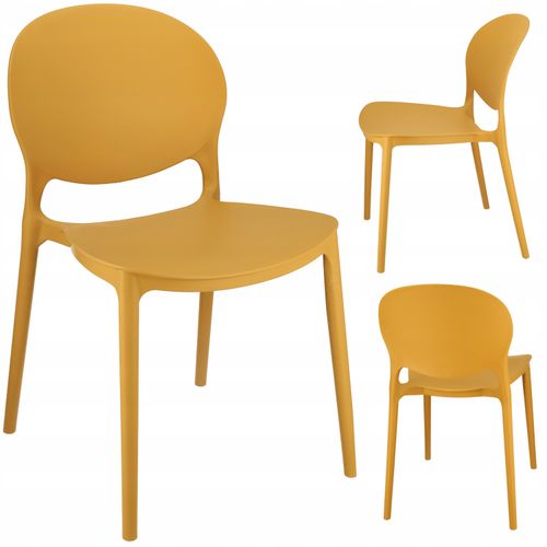 Krzesło JUSTIN musztardowe na Arena.pl