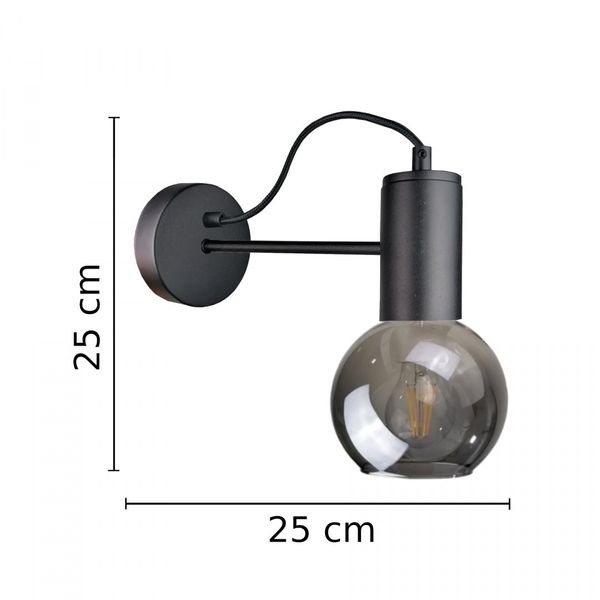 Kinkiet 1xE27 LIV BLACK zdjęcie 3