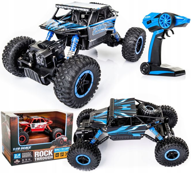 Samochód RC ROCK CRAWLER 2.4GHz 1:18 Niebieski zdjęcie 1
