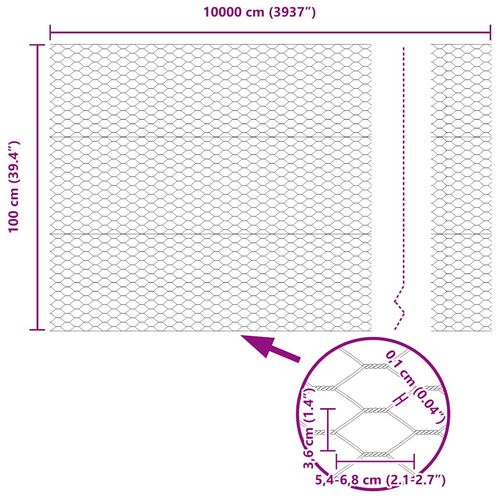 Ogrodzenie z słupkami Szary 1 x 100 m Stal na Arena.pl