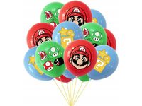 Zestaw balonów "Mario Bros", 12 cali, 12 szt. [balony na hel]
