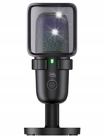 Mikrofon Pojemnościowy GAMINGOWY Studyjny 24bit 96kHz na USB-C RGB Statyw